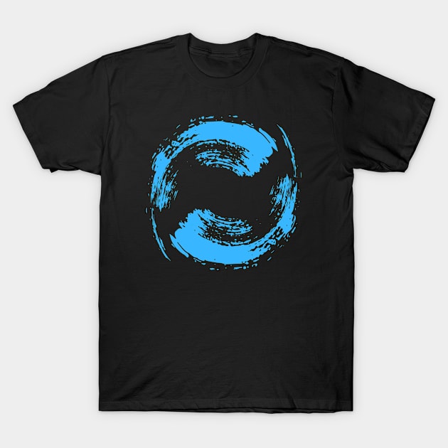 Circular Wave Artwork Design T-Shirt by Abeer Ahmad